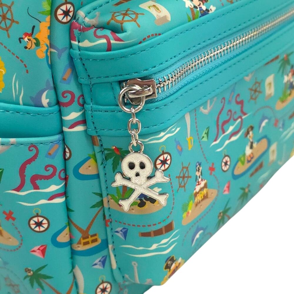 Loungefly Pirate Mickey And Friends AOP Sensational 6 Pirates Mini Backpack - Picture 6 of 7